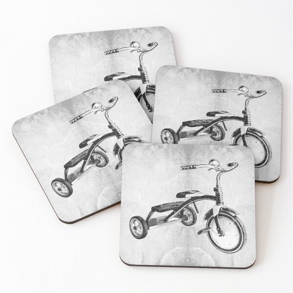 Item preview, Vintage Chrome Tricycle Dark Nostalgia Abandoned Childhood Art designed and sold by Ghoul Enterprises.