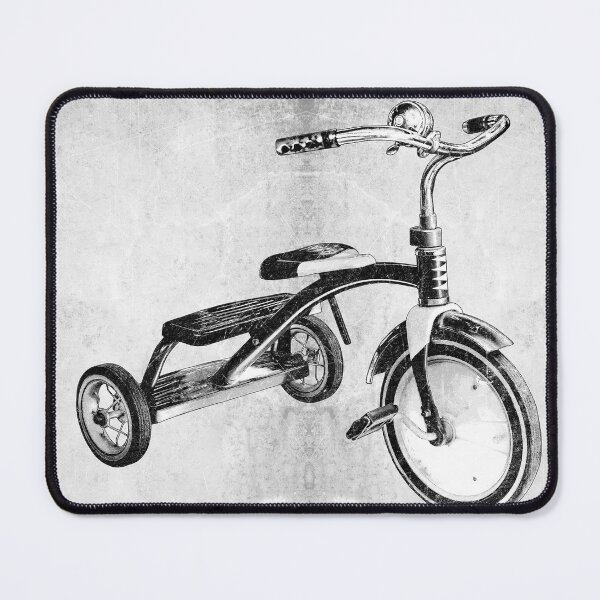 Item preview, Vintage Chrome Tricycle Dark Nostalgia Abandoned Childhood Art designed and sold by Ghoul Enterprises.