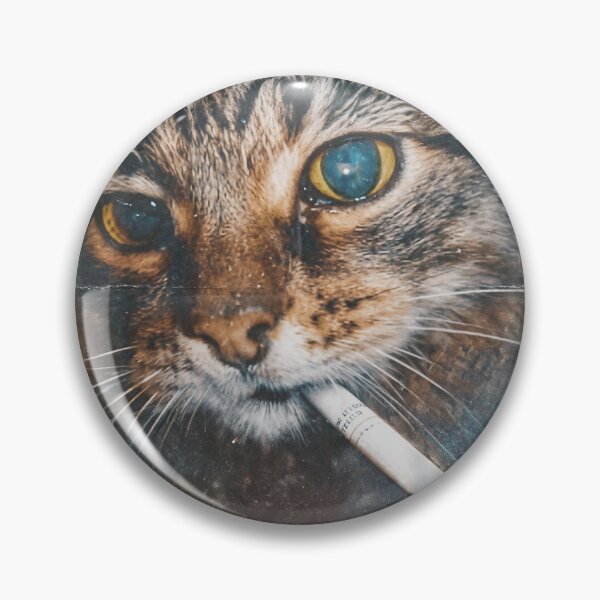 Item preview, Vintage 90s Grunge Edgy Cat Meme Retro Portrait designed and sold by Vermanartist.