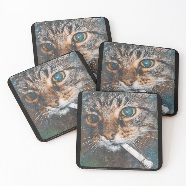 Item preview, Vintage 90s Grunge Edgy Cat Meme Retro Portrait designed and sold by Vermanartist.
