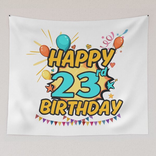 Item preview, Happy 23rd Birthday Fun Design designed and sold by variant designer.