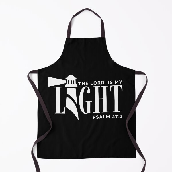 Item preview, The Lord Is My Light -Psalm 27:1 - Christian Faith - White Design designed and sold by MoriaStore.