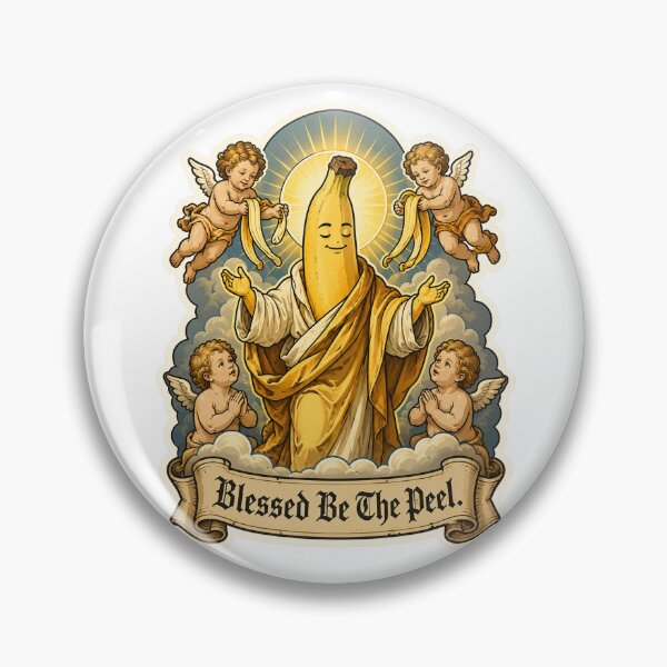 Item preview, Blessed Be The Peel Funny Banana Parody Design designed and sold by MonkiFlipp.