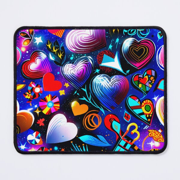 Item preview, Colorful Galaxy Hearts Pattern – Vibrant Abstract Love Art Design designed and sold by IMuDesigner.