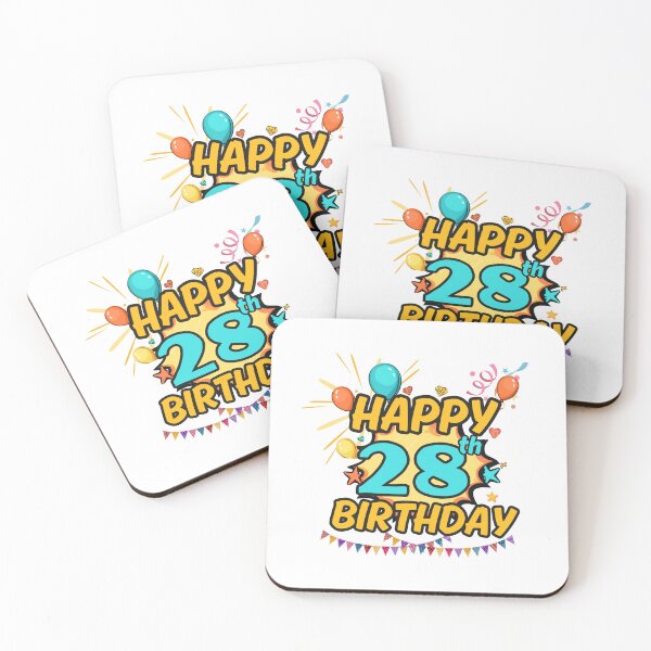 Item preview, Happy 28th Birthday Party Design designed and sold by variant designer.