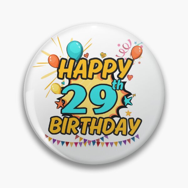 Item preview, Happy 29th Birthday Fun Design designed and sold by variant designer.