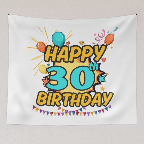 Item preview, Happy 30th Birthday Milestone Design designed and sold by variant designer.