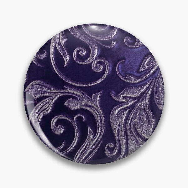 Item preview, Purple and silver swirly whimsigoth floral  designed and sold by BrontesWhimsyStore.