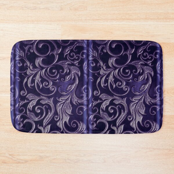 Item preview, Purple and silver swirly whimsigoth floral  designed and sold by BrontesWhimsyStore.