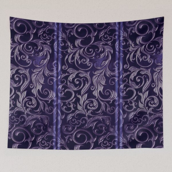 Item preview, Purple and silver swirly whimsigoth floral  designed and sold by BrontesWhimsyStore.