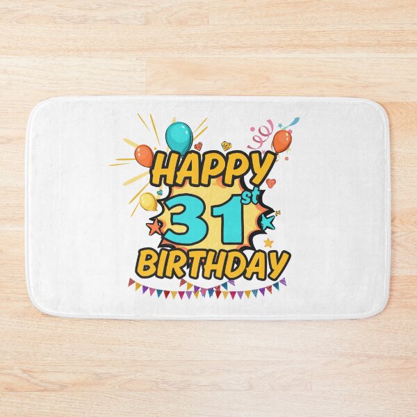 Item preview, Happy 31st Birthday Celebration Design designed and sold by variant designer.