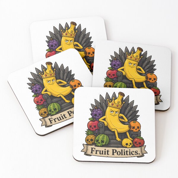 Item preview, Fruit Politics Funny Banana Throne Humor Design designed and sold by MonkiFlipp.