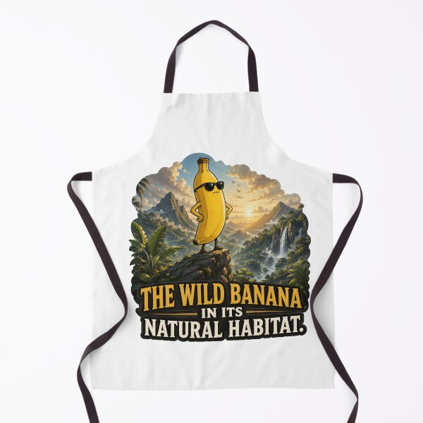 Item preview, The Wild Banana In Its Natural Habitat Funny Nature Parody Design designed and sold by MonkiFlipp.