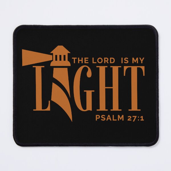 Item preview, The Lord Is My Light -Psalm 27:1 - Christian Faith - Brown Design designed and sold by MoriaStore.