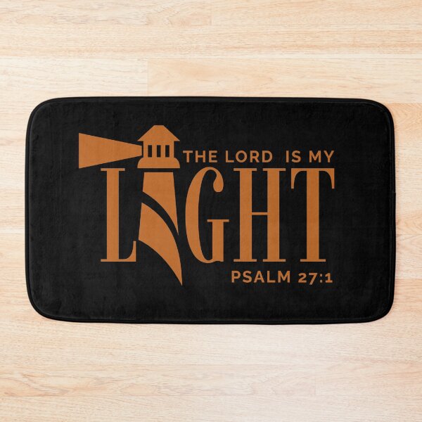 Item preview, The Lord Is My Light -Psalm 27:1 - Christian Faith - Brown Design designed and sold by MoriaStore.