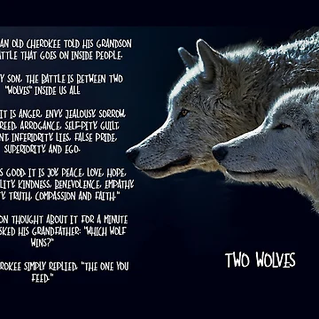 Artwork thumbnail, Two Wolves by Emilyromrell