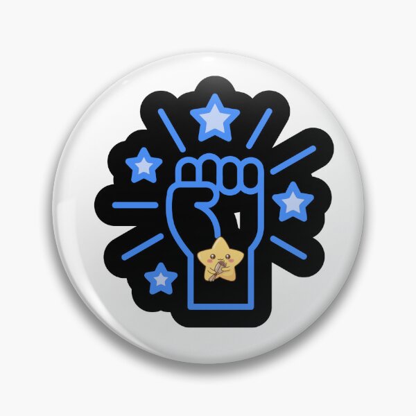 Artikelvorschau, Niedlicher Kawaii-Sticker mit Power-Faust-Stern | Motivierendes Cartoon-Design entworfen und verkauft von FUSION STUDIO.