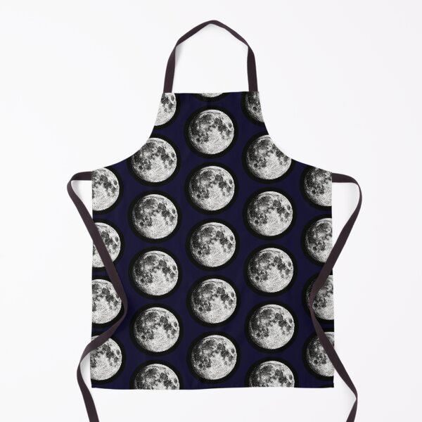 Item preview, Detailed Full Moon Illustration – Vintage Lunar Surface Astronomy Art designed and sold by KiraChie.