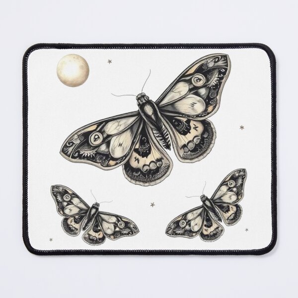 Item preview, Moths and Moon Gothic Art designed and sold by BeautifulVibe.