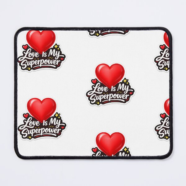 Item preview, Love Is My Superpower Heart Sticker PNG | Cute Romantic Quote Design designed and sold by Ishratparween11.