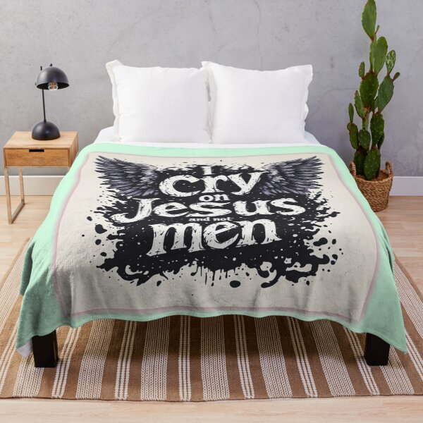 Item preview, I cry on Jesus and not men designed and sold by Jsw-speedartja.