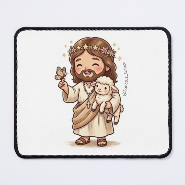 Item preview, Jesus and Lamb designed and sold by Sanctus Solace.