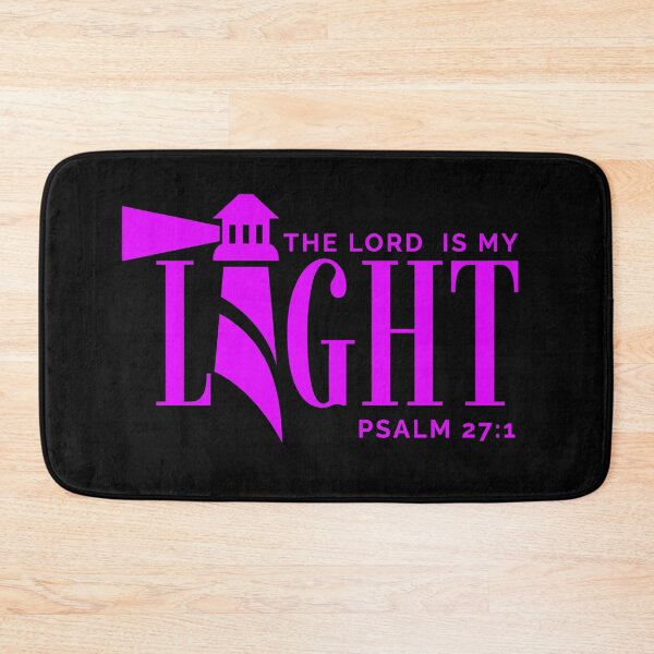 Item preview, The Lord Is My Light -Psalm 27:1 - Christian Faith - Purple Design designed and sold by MoriaStore.