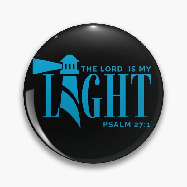 Item preview, The Lord Is My Light -Psalm 27:1 - Christian Faith - Sky Blue Design designed and sold by MoriaStore.