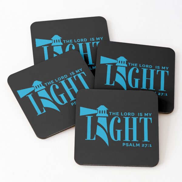 Item preview, The Lord Is My Light -Psalm 27:1 - Christian Faith - Sky Blue Design designed and sold by MoriaStore.