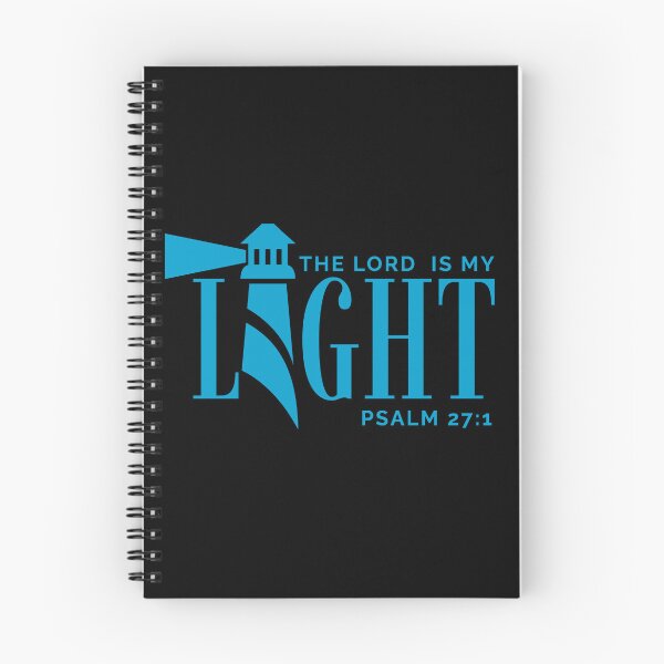 Item preview, The Lord Is My Light -Psalm 27:1 - Christian Faith - Sky Blue Design designed and sold by MoriaStore.