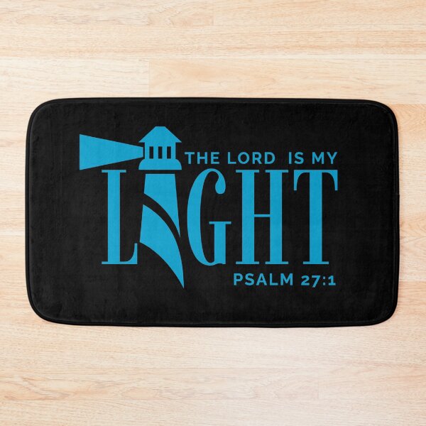Item preview, The Lord Is My Light -Psalm 27:1 - Christian Faith - Sky Blue Design designed and sold by MoriaStore.