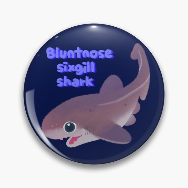 Item preview, Rainbow shark meets blue shark / blunt-nosed Sixgill shark designed and sold by pikaole.