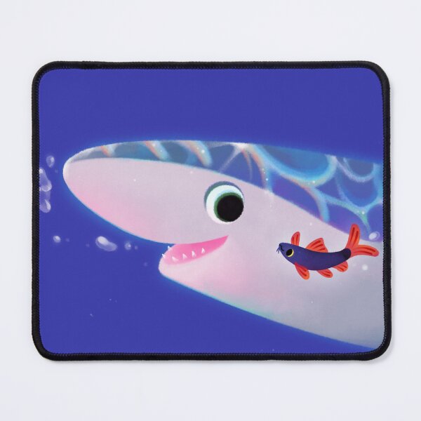 Item preview, Rainbow shark meets blue shark / blunt-nosed Sixgill shark designed and sold by pikaole.