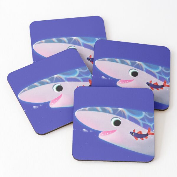Item preview, Rainbow shark meets blue shark / blunt-nosed Sixgill shark designed and sold by pikaole.