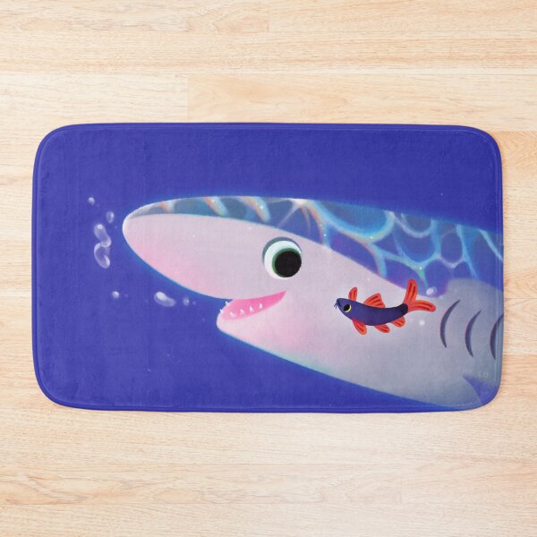 Item preview, Rainbow shark meets blue shark / blunt-nosed Sixgill shark designed and sold by pikaole.