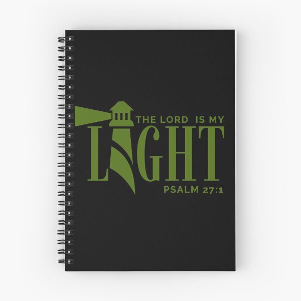 Item preview, The Lord Is My Light -Psalm 27:1 - Christian Faith - Green Design designed and sold by MoriaStore.