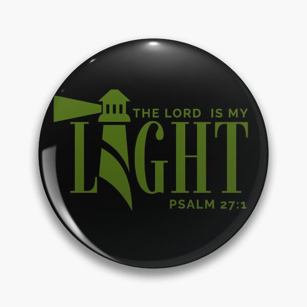 Item preview, The Lord Is My Light -Psalm 27:1 - Christian Faith - Green Design designed and sold by MoriaStore.