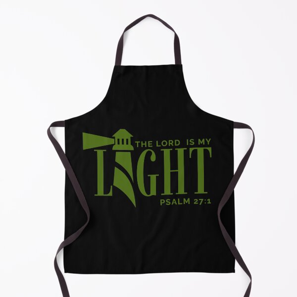 Item preview, The Lord Is My Light -Psalm 27:1 - Christian Faith - Green Design designed and sold by MoriaStore.