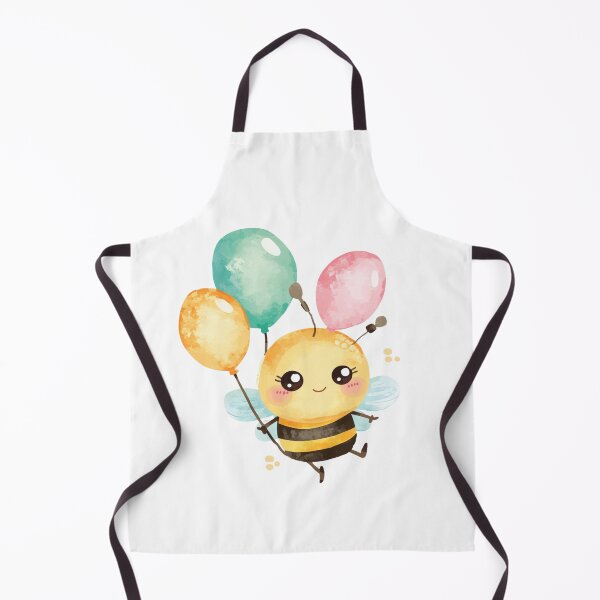 Item preview, Little bee with pastel balloons designed and sold by MlleLAbeille.