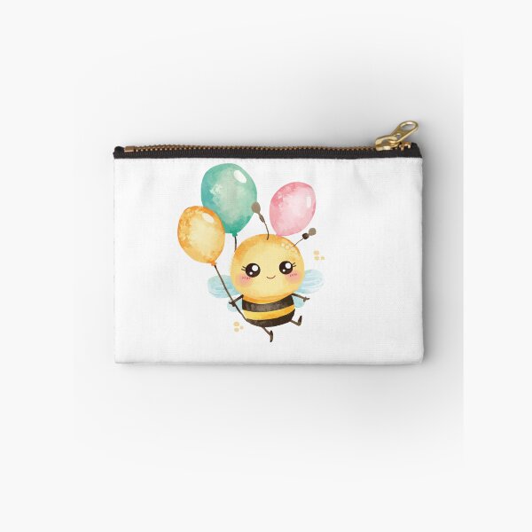 Item preview, Little bee with pastel balloons designed and sold by MlleLAbeille.
