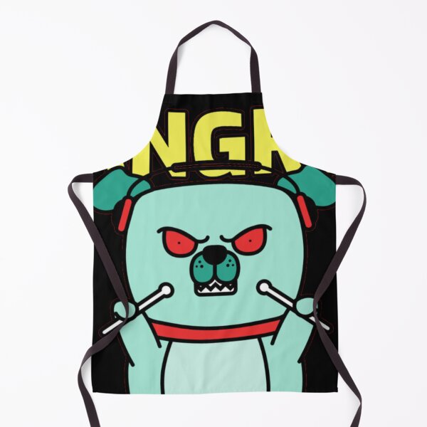 Item preview, Angry Dog Drummer Punk Rock Mascot designed and sold by GenZFashion000.