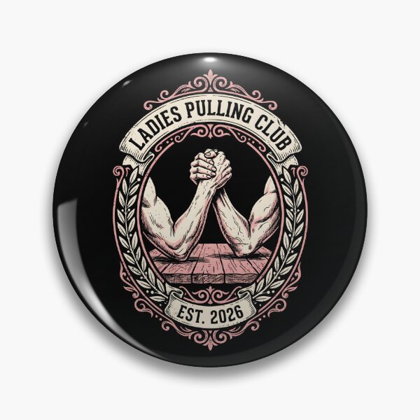Item preview, Ladies Pulling Club Vintage Armwrestling Emblem designed and sold by SplashTastic.