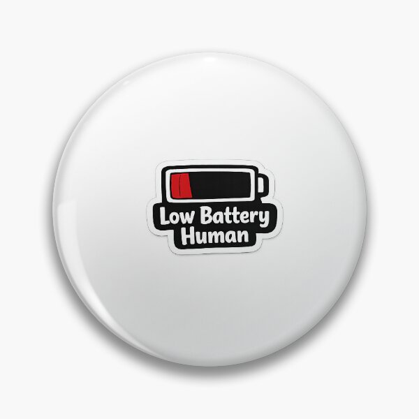 Item preview, Low Battery Human Sticker designed and sold by varshitha2024.