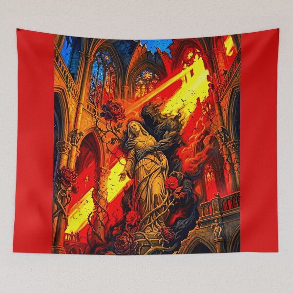 Item preview, Epic Dark Fantasy &amp; Gothic Cathedral Wall Art (3:4) designed and sold by Cyber-ART-Studio.