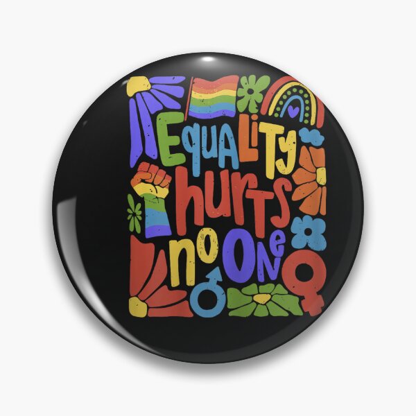Item preview, Gay Pride Equality Hurts No One Rainbow LGBTQ Retro Groovy designed and sold by FrankIsabel.