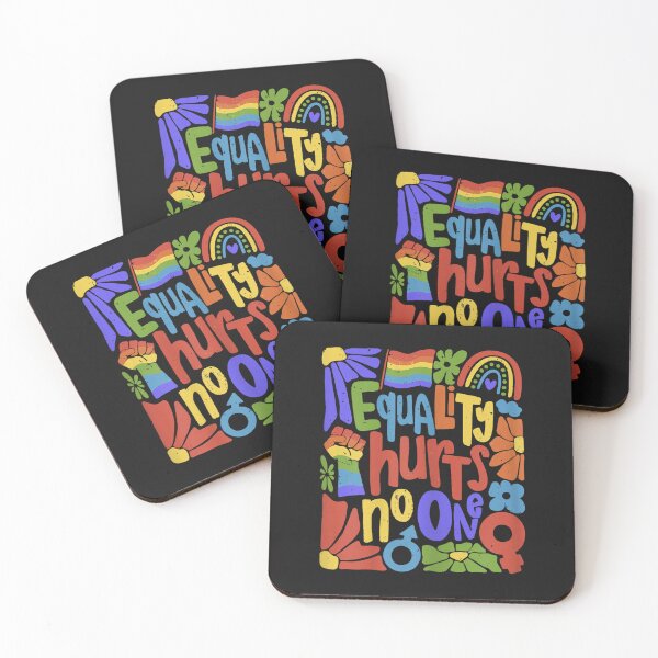 Item preview, Gay Pride Equality Hurts No One Rainbow LGBTQ Retro Groovy designed and sold by FrankIsabel.