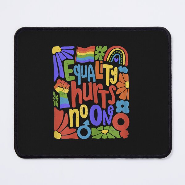 Item preview, Gay Pride Equality Hurts No One Rainbow LGBTQ Retro Groovy designed and sold by FrankIsabel.