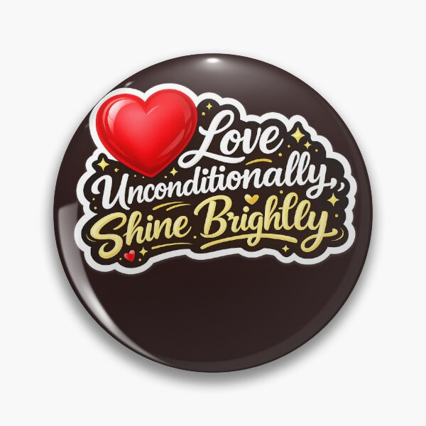 Item preview, Love Unconditionally Shine Brightly Sticker PNG | Inspirational Heart Quote designed and sold by Ishratparween11.