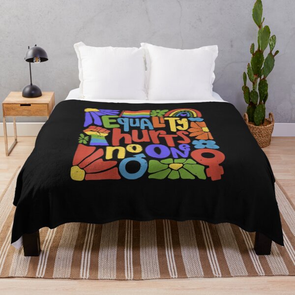 Item preview, Gay Pride Equality Hurts No One Rainbow LGBTQ Retro Groovy designed and sold by FrankIsabel.