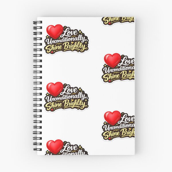 Item preview, Love Unconditionally Shine Brightly Sticker PNG | Inspirational Heart Quote designed and sold by Ishratparween11.